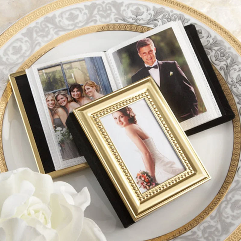 10 шт./лот свадебные сувениры золотая металлическая рамка дизайнерский