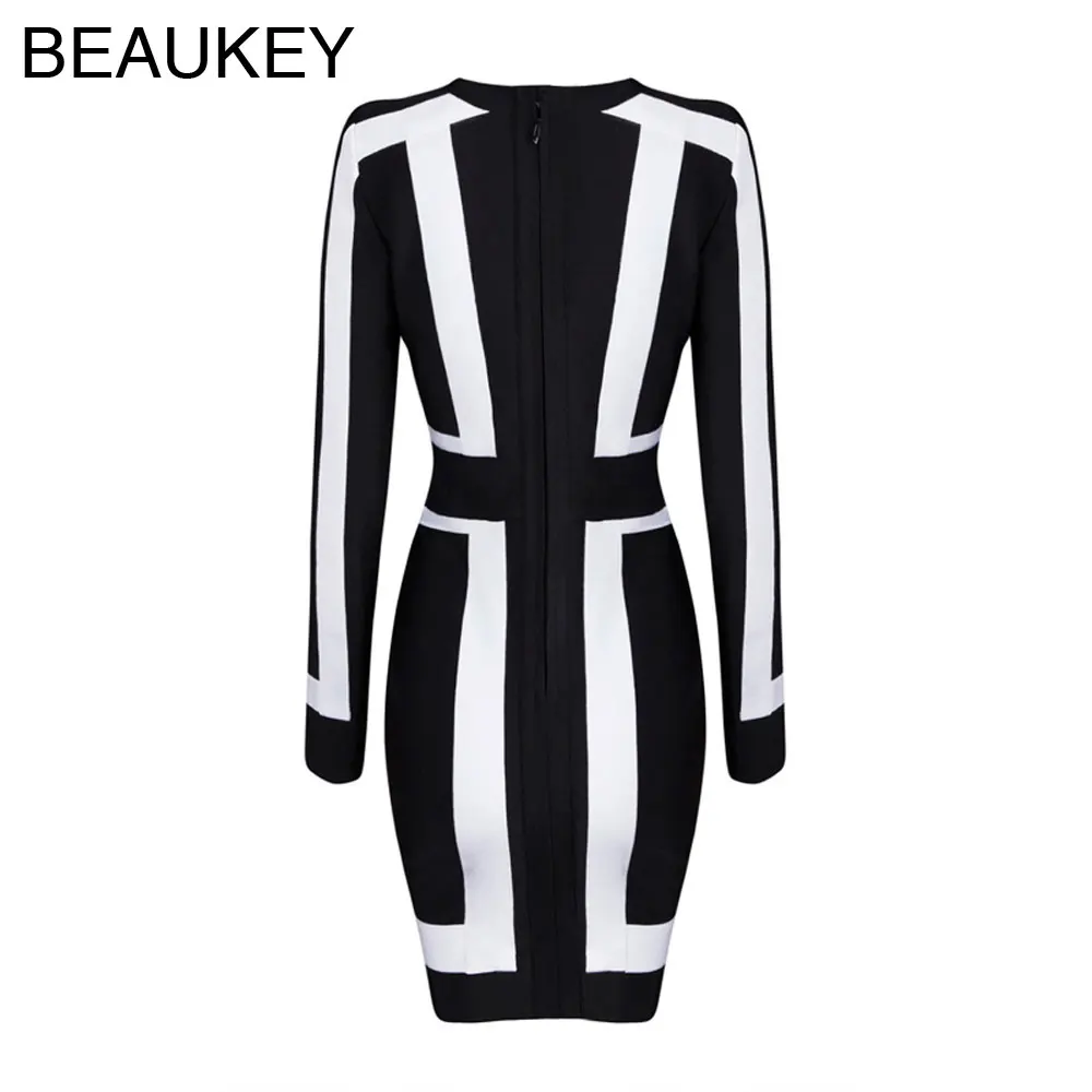 Черный и белый глубокий v образный вырез вискоза осень зима длинный рукав