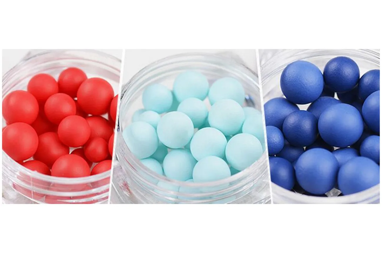 30pcs Colorful Seashell Pearl Nail Rhinestone Matte Bead Matte Resin Rubber Ball Multi-size 3D Manicure Nail Art Decoration