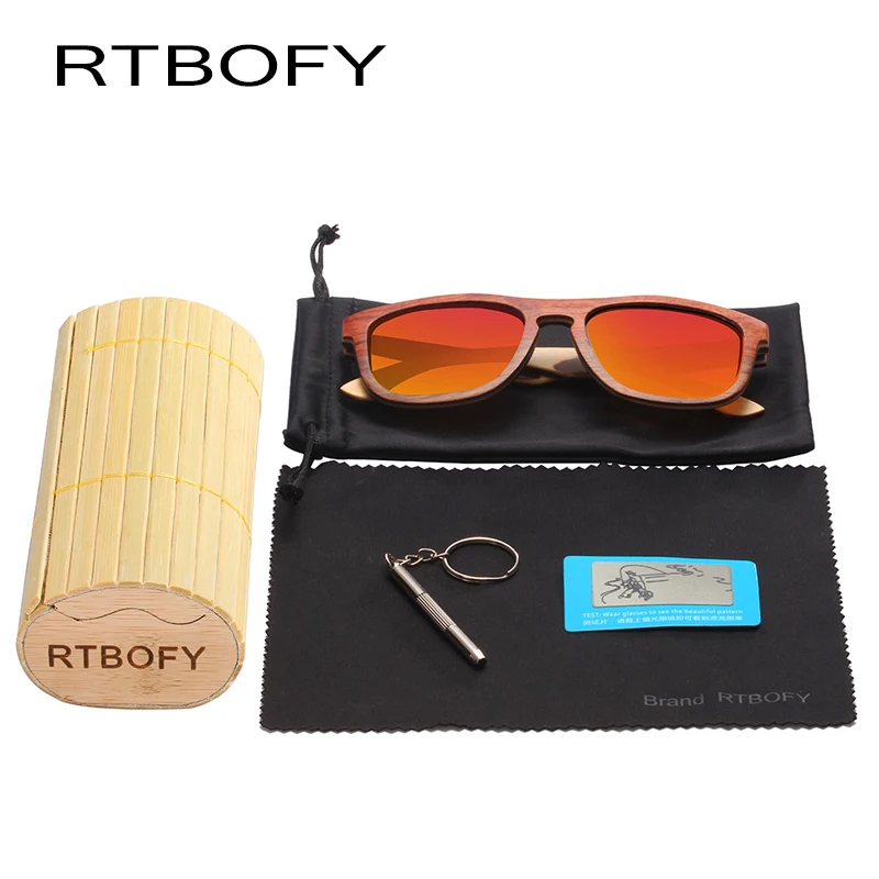 RTBOFY 2017 Горячая Распродажа деревянные солнцезащитные очки Квадратные для