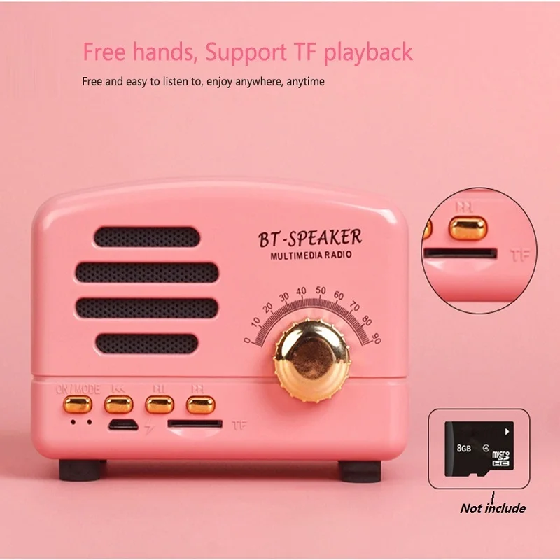 Беспроводная Bluetooth колонка портативная уличная мини Громкая с поддержкой TF FM