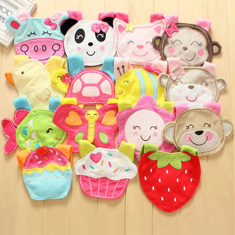 Cartoon Baby Bibs Cotton Newborn Colorful Burb Cloth Cute Waterproof Towels New 3D Bandana Bib Boys Girls Saliva | Детская одежда и