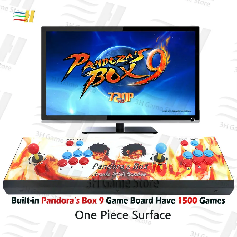 Новинка Pandora box 9 аркадная игровая консоль 1500 В 1 видео игра HDMI VGA usb джойстик для ПК ps3 tv pacman pandora's box 5S 6s 7