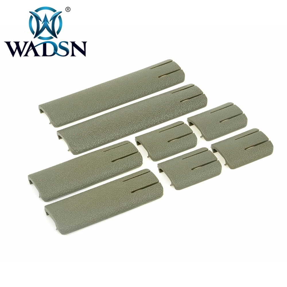 WADSN Airsoft рис Picatiny планка Вивера Обложка TD шрам Панель Комплектация Deluxe тактический аксессуары 8 шт./компл. направляющая для ствольной накладки крышка EX339