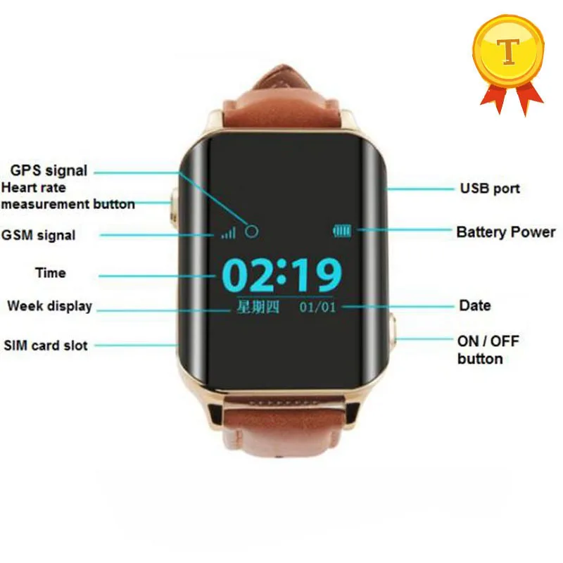 Новинка 2017 Смарт-часы с GPS Wi-Fi трекером локатором функцией отслеживания