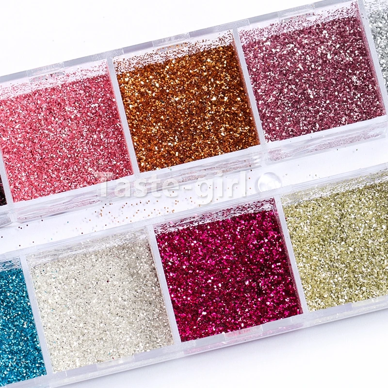 1 коробка блеск для ногтей порошок Русалка хлопья блестящие круглые шестигранные