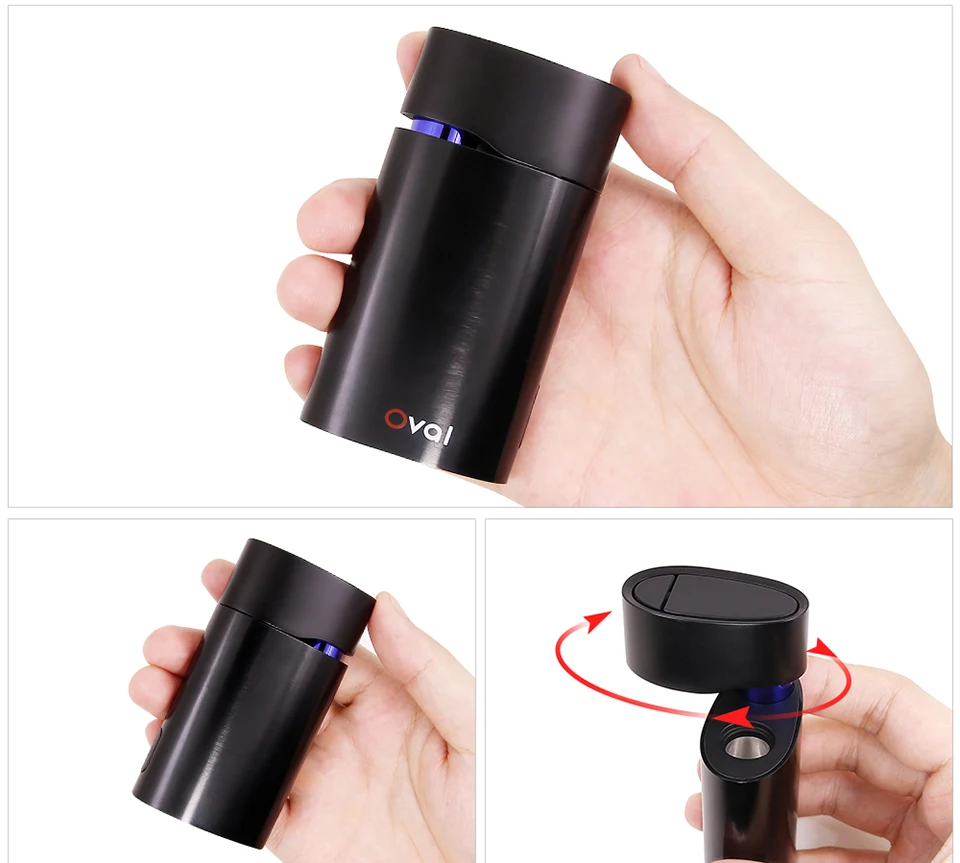 Оригинальный Kingtons Овальный сухой травы испаритель электронной сигареты TC пара