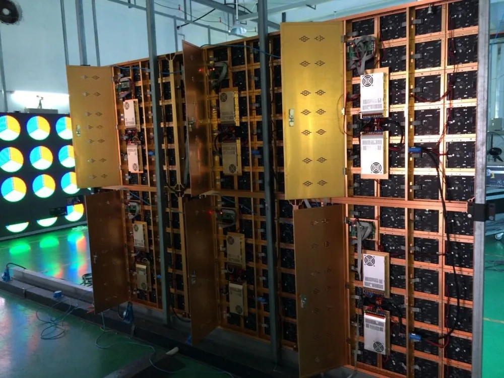 TEEHO внутренний алюминиевый шкаф P5 светодиодный экран панель знак рекламный щит 0