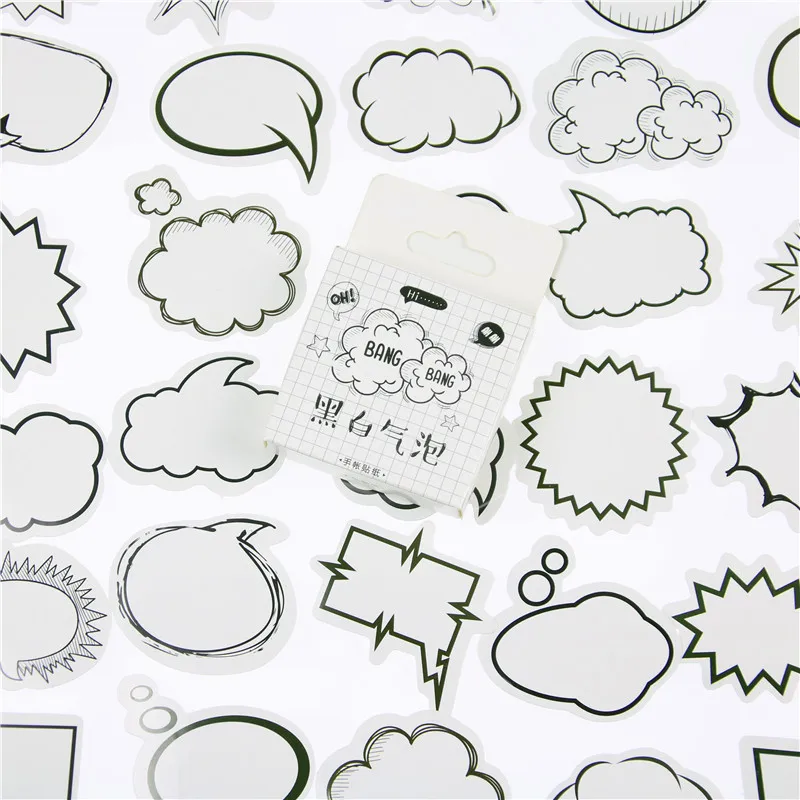 45 шт./кор. креативные бумажные этикетки и наклейки для альбомов скрапбукинга