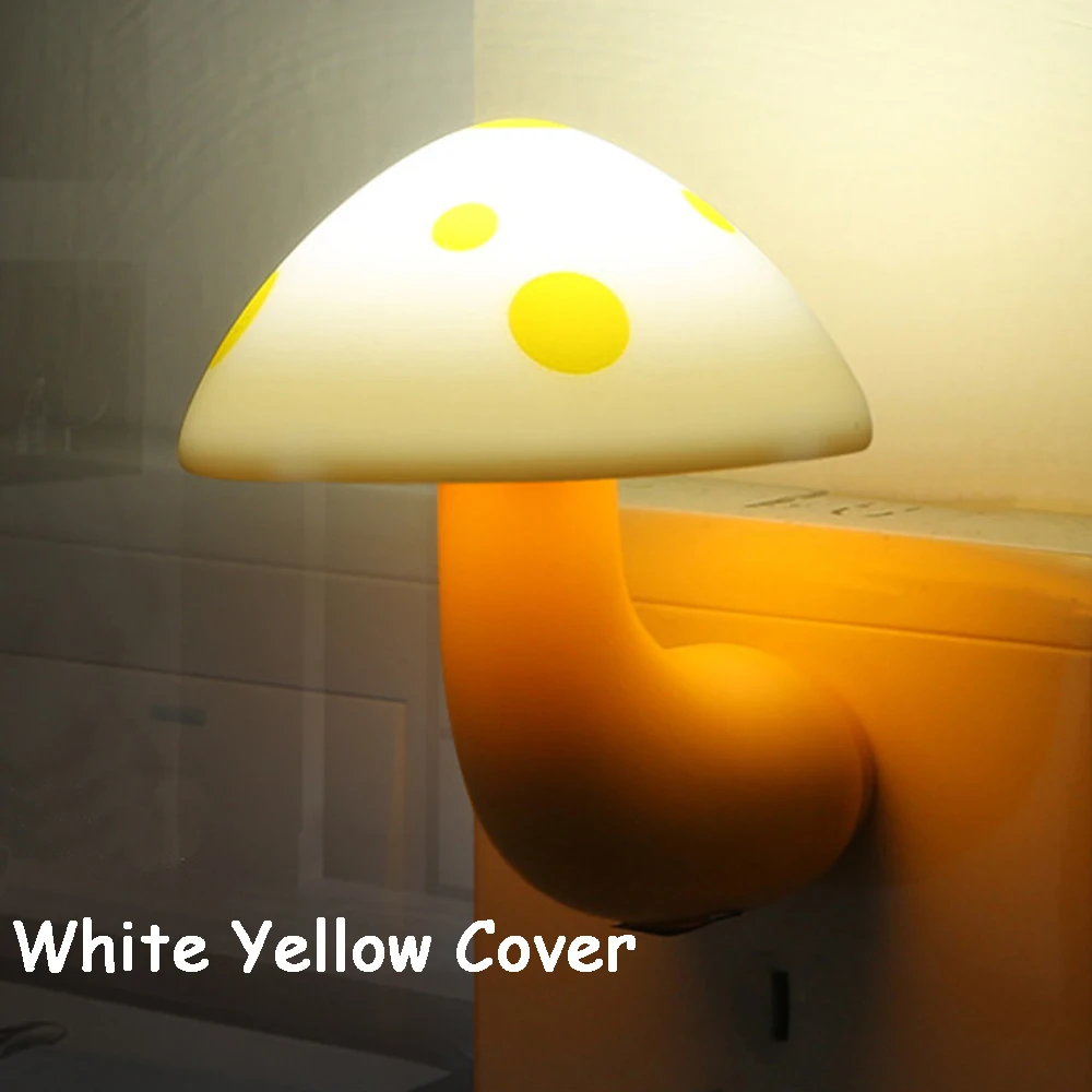 Mini Mushroom Baby Night light Automatic Sensor Light Control Lamp EU US Plug Child Kids Room Led | Лампы и освещение
