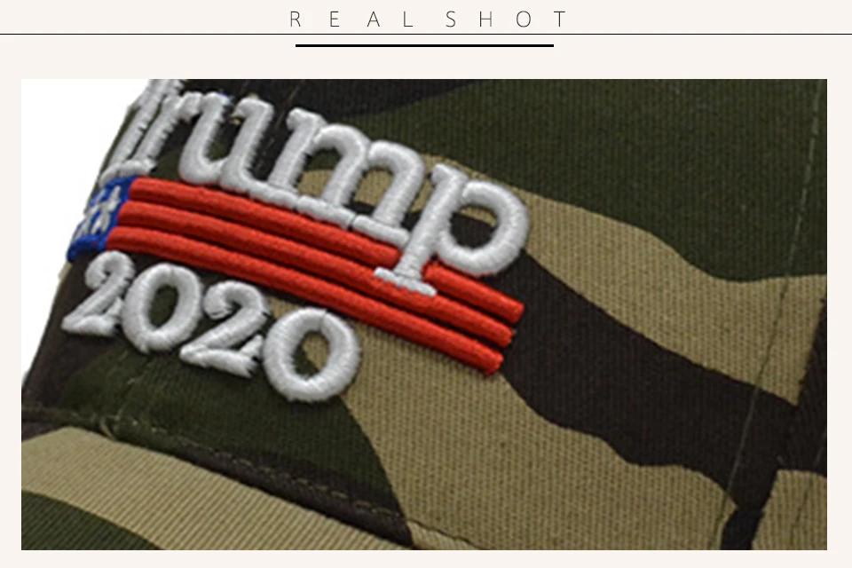 Geebro Make America Great Again Embroidery USA Flag Donald Trump Hat Cotton Baseball cap Outdoor Camouflage Military cap