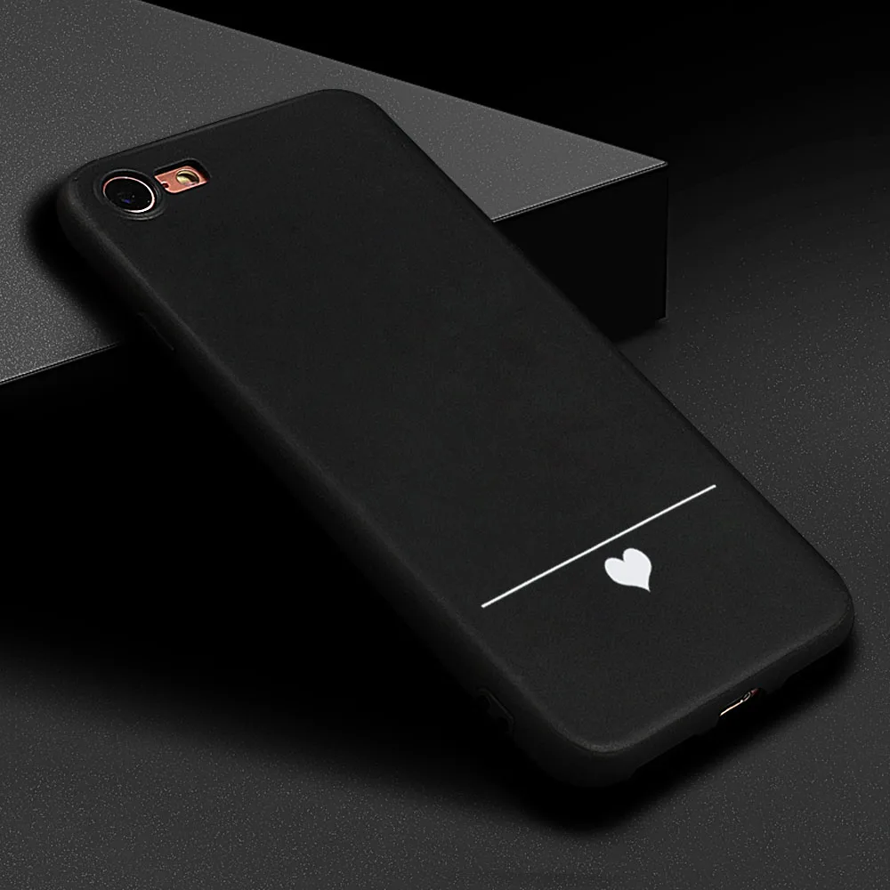 a Модный черный чехол LOVECOM с принтом для iphone X, XS, Max, XR, 6, 6 S, 7, 8 Plus, Ударопрочный Мягкий силиконовый чехол для задней панели телефона, подарок - Цвет: a