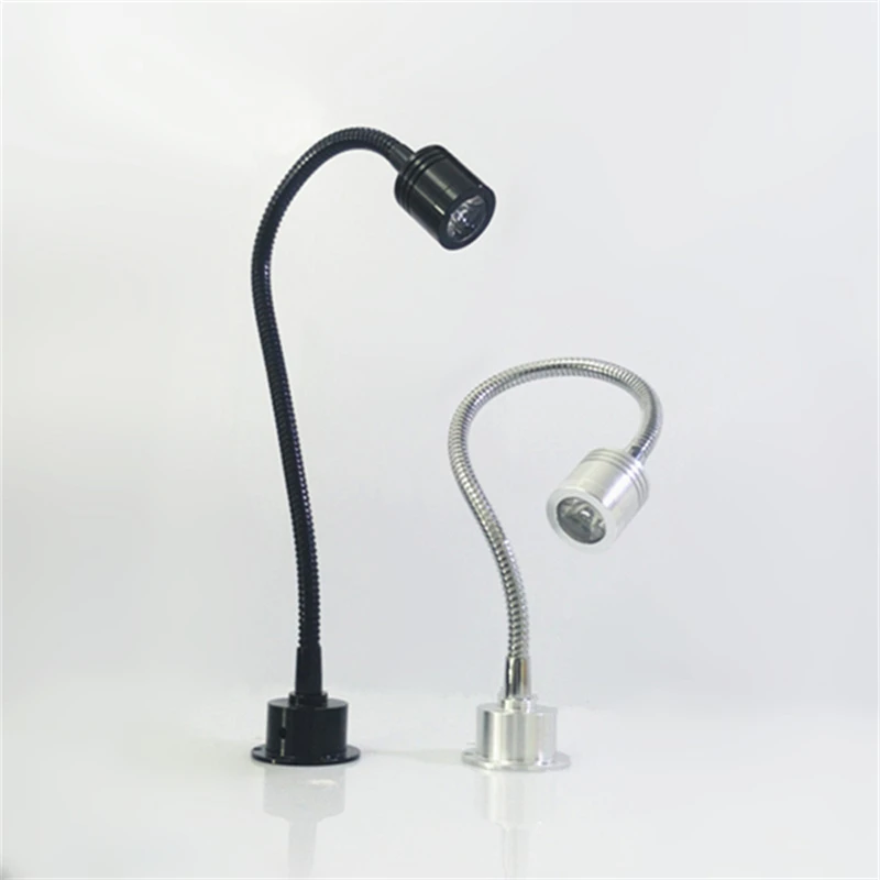 1 Вт/3 Вт Светодиодная Гибкая трубчатая точечная лампа для шкафа светодиодная