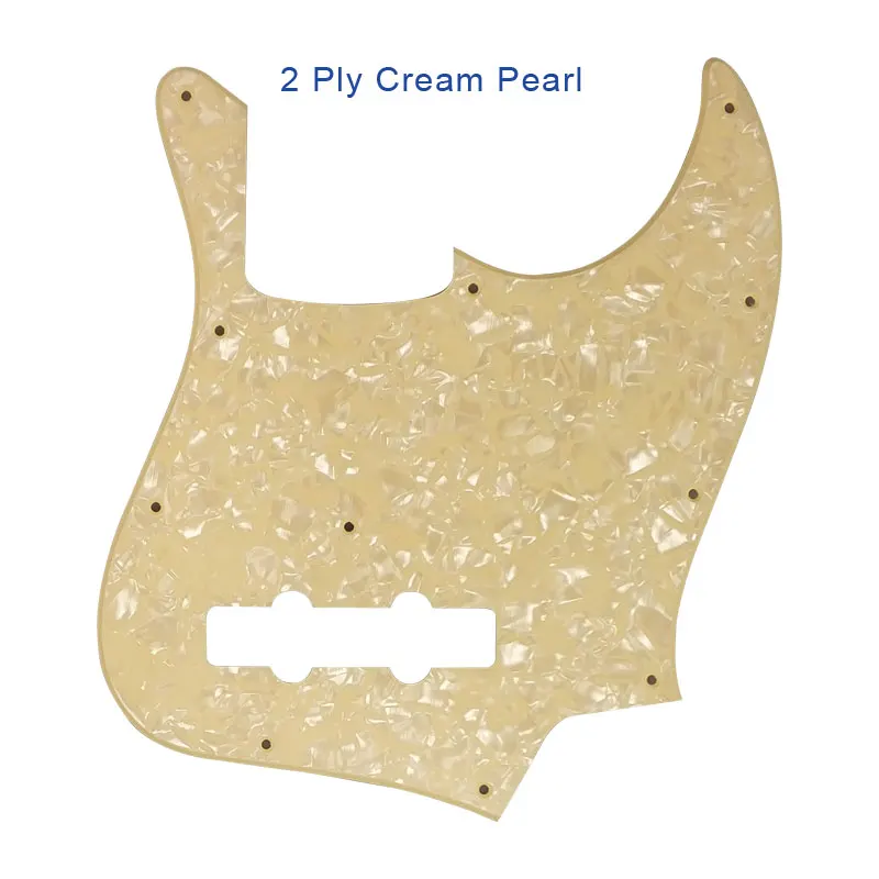 2Ply Cream Pearl Pleroo пользовательские гитарные части-для MiJ Jazz Bass Сделано в Японии гитары накладки царапины пластины - Цвет: 2Ply Cream Pearl