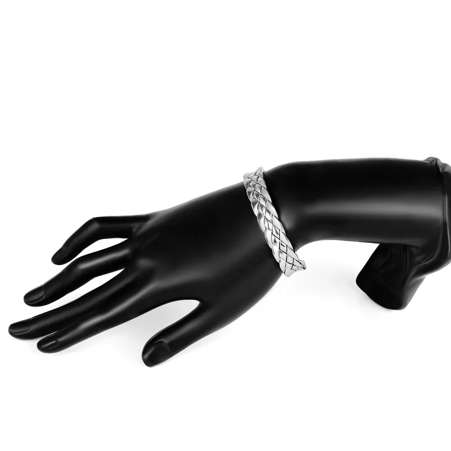 Silver Ingemark, винтажные, толстые, змеиная цепочка, браслеты, Lover's Jewelry, личность, сплав, плетение, манжеты, открытие, браслет, браслет - Окраска металла: Silver