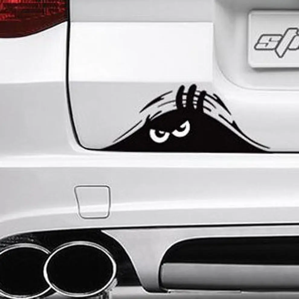 Горячая продажа 1 шт. наклейка для автомобиля Angry Peeking Monster Car Auto SUV на ветровое