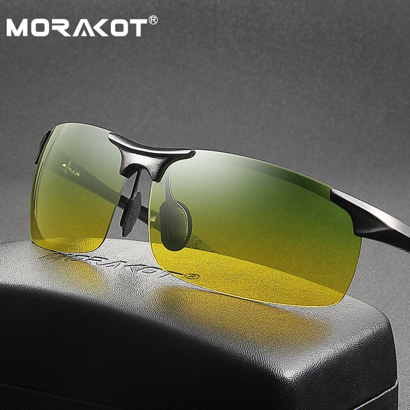Мужские поляризационные очки MORAKOT двойного назначения для вождения спортивные