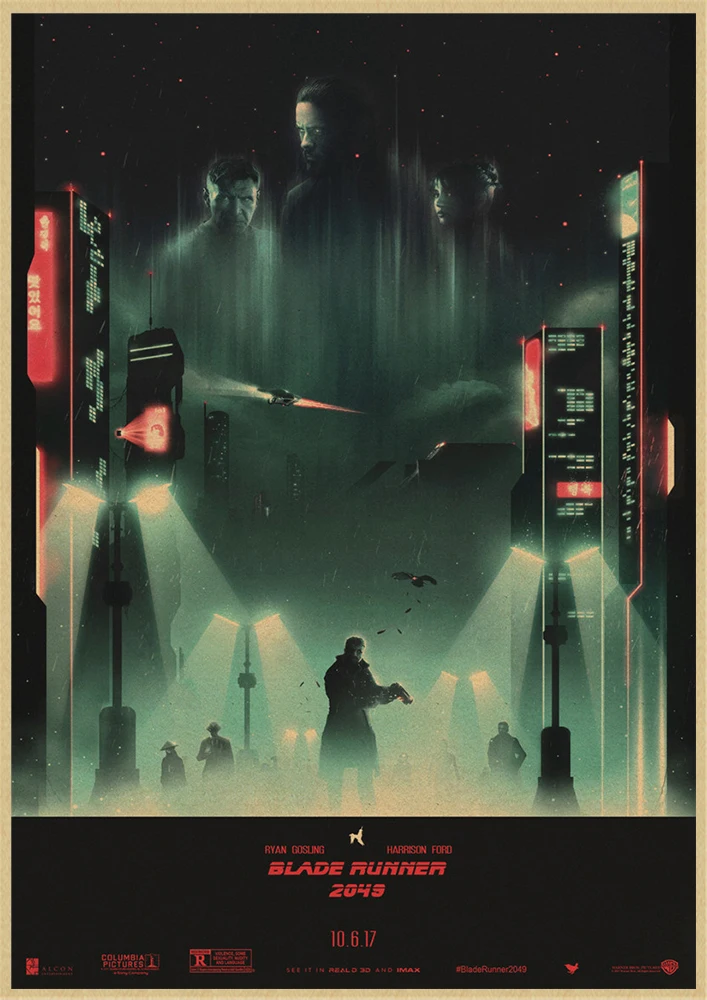 Blade Runner 2049 американский фильм ретро плакаты крафт-бумага печатные настенные постеры картины Домашний декор комнаты - Цвет: Многоцветный