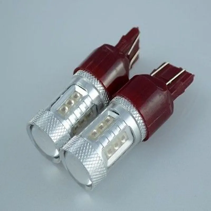 2Pcs Red 80W CREE Chips T20 7443 LED Turn Signal Brake Tail Stop Lamp Light Bulb/DRL Bulbs12V 24V