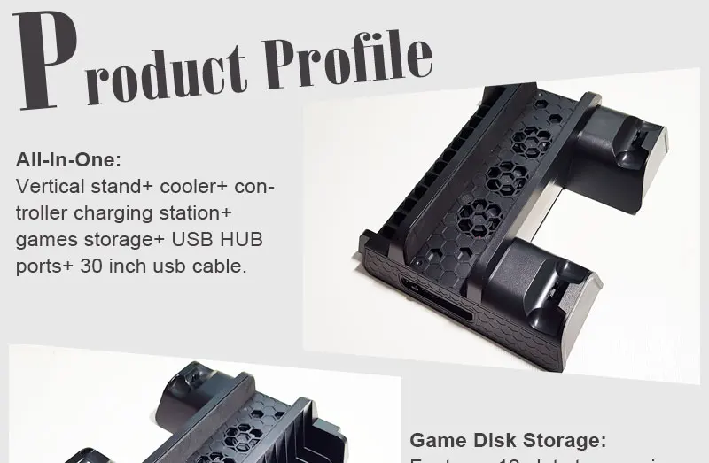 PS4 Slim/PRO вертикальная подставка с охлаждающими вентиляторами двойной контроллер зарядная станция кулер Зарядное устройство Док-станция для SONY Playstation 4