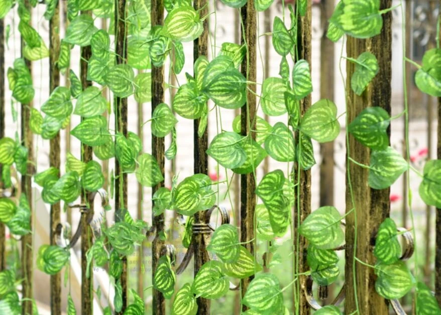 Искусственный Шелковый Плющ листьев арбуза искусственная ткань ротанга листва