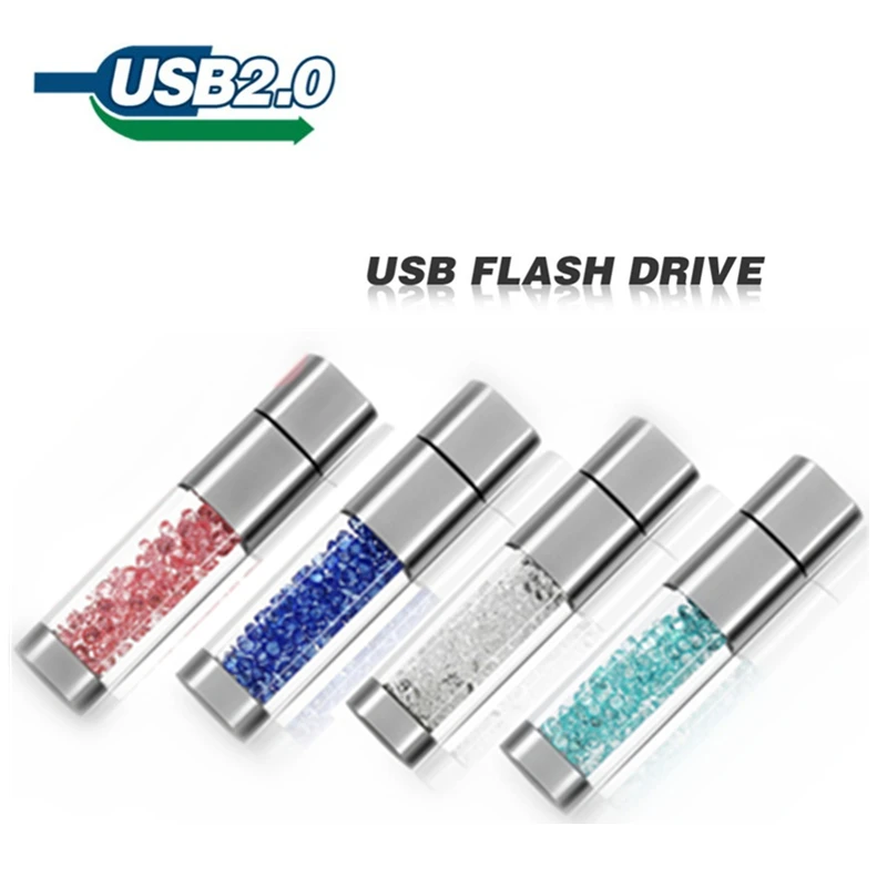 Usb флеш накопитель в виде губной помады 4 ГБ 8 16 32 ювелирные изделия с кристаллами
