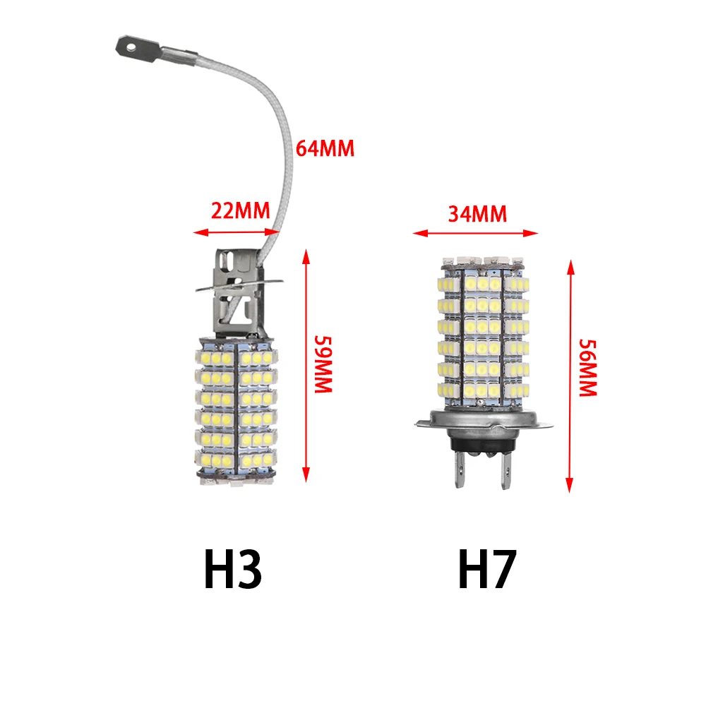 1 PC 3528 1210 120SMD Super Bright LED Fog Light Headlight Bulb H3 H4 H7 H8 H11 9005 9006 | Автомобили и мотоциклы