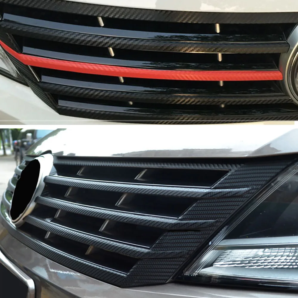 Карбоновый волокнистая Решетка переднего бампера Защитная пленка для