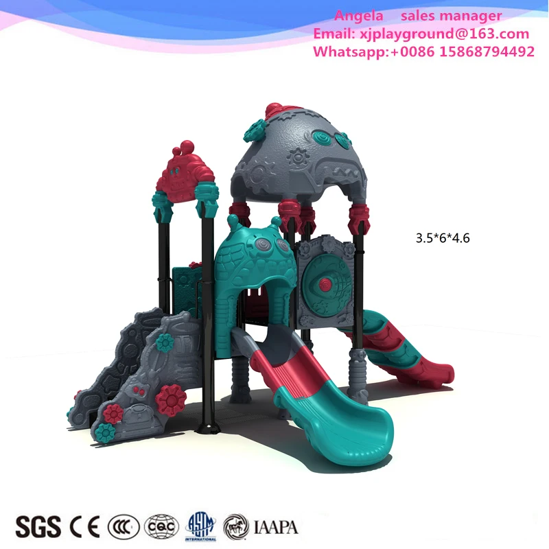 

2017 High Quality Small Outdoor Plastic Slide For Villa