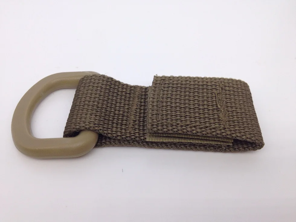 Нейлоновый Molle ленточный крючок Карабин высокопрочный нейлоновый тактический рюкзак крючок для ключей зажим лямки Пряжка подвесная система пряжка для ремня - Цвет: Tan