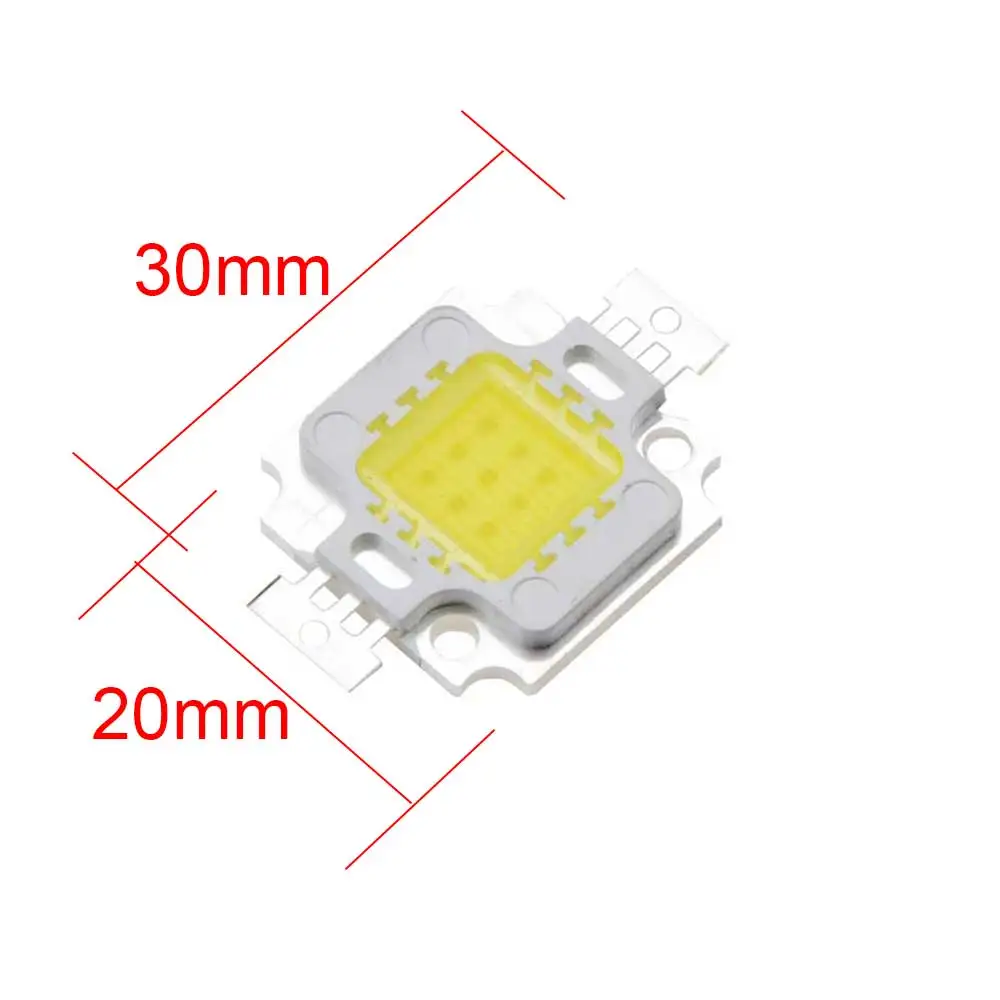 10 шт./упак. 10W 20W 30W 50W 100 Вт белый/теплый белый Оригинальный 38mil epistar светодио дный