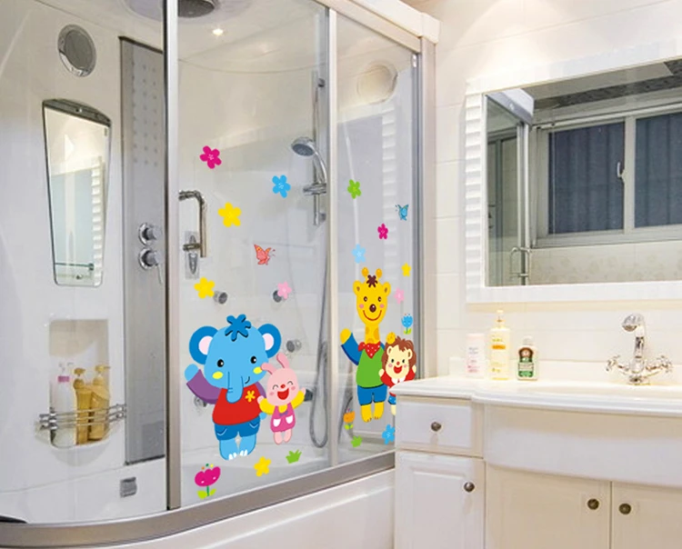 Children bedroom background on small animals The third generation of removable wall stickers | Дом и сад