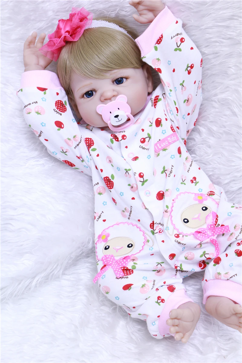NPK Bebes Reborn 55 см силиконовые куклы Realista виниловые принцессы для маленьких девочек