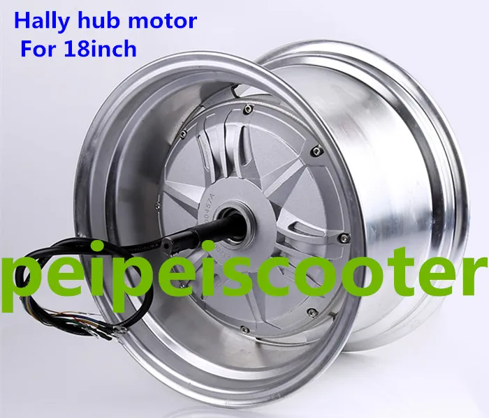 18 дюймов более сильной мощностью 800w 1200w BLDC бесщеточный non шестерни Халли с