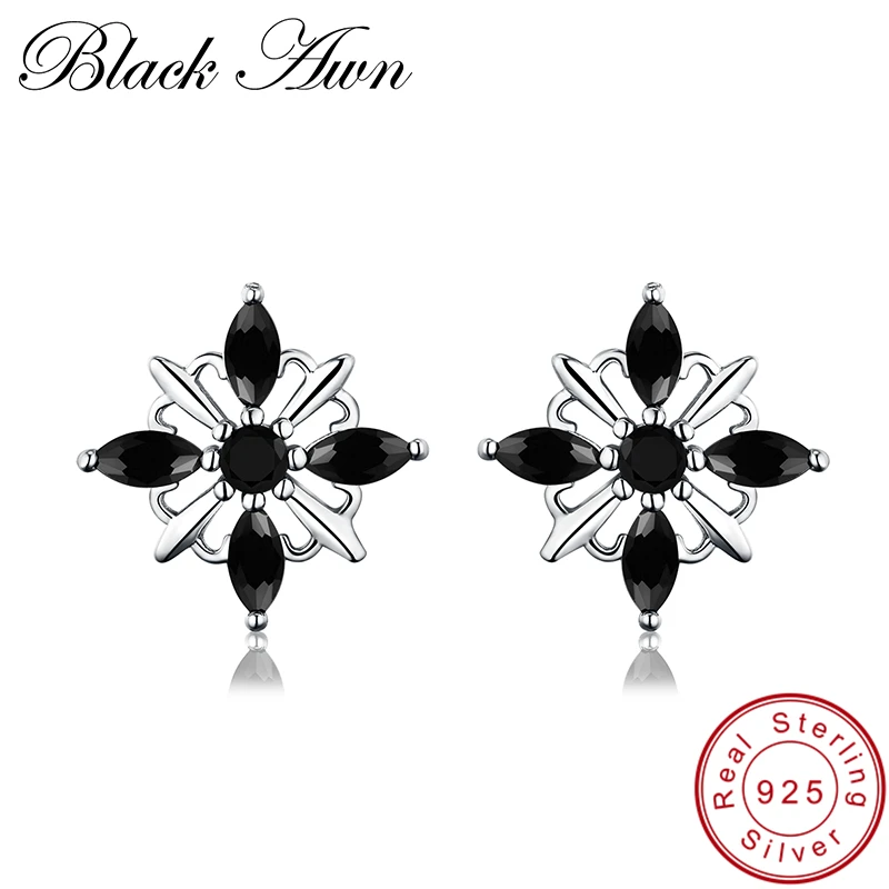 Женские серьги гвоздики из серебра 100% пробы T174|stud earrings|party earringsearring star sterling silver |