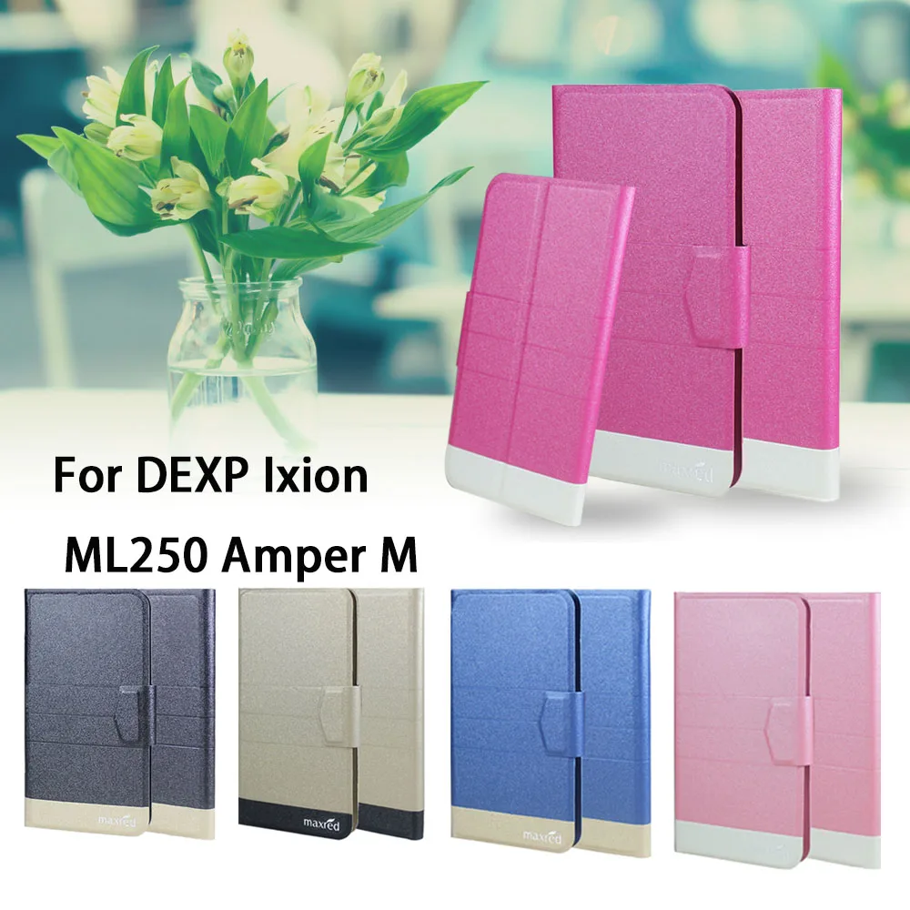 5 цветов Лидер продаж! Кожаный чехол DEXP Ixion ML250 Amper M Чехол для телефона Роскошный