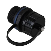 ethernet lan black ip68 protection m20 stuffing locknut plastic rj45 waterproof gland connector
