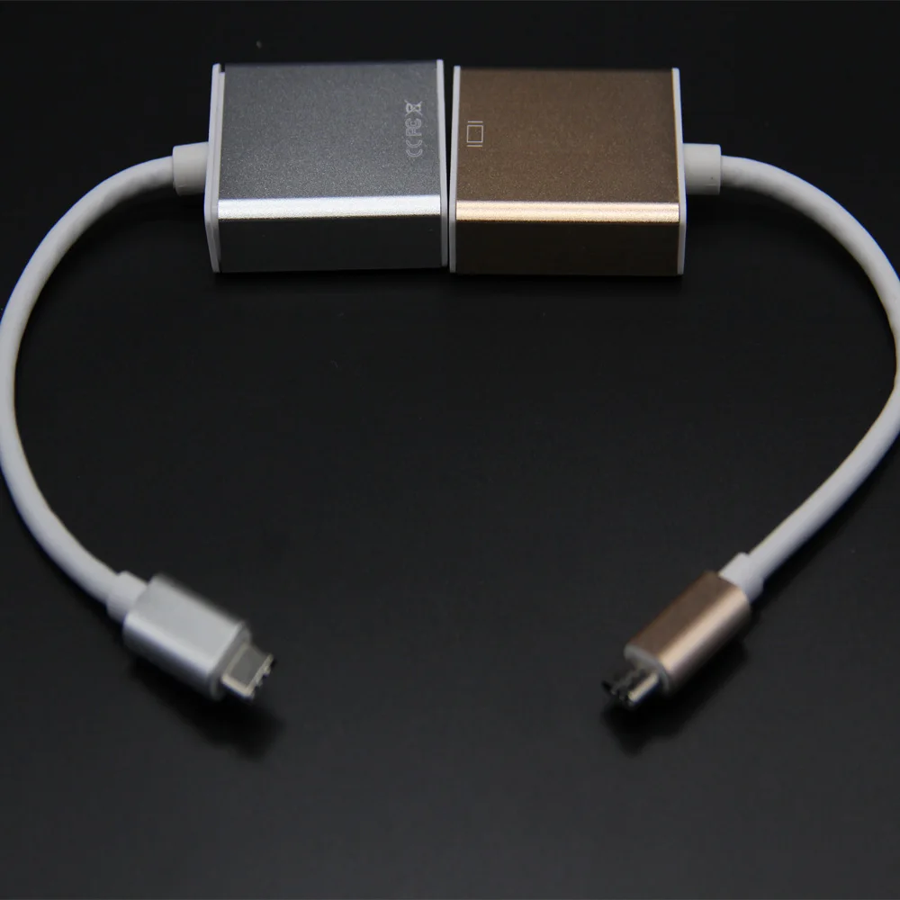 USB-C к VGA адаптер Аудио Видео кабель папа женскому USB 3 1 Type-C 4K HD для Macbook Chromebook