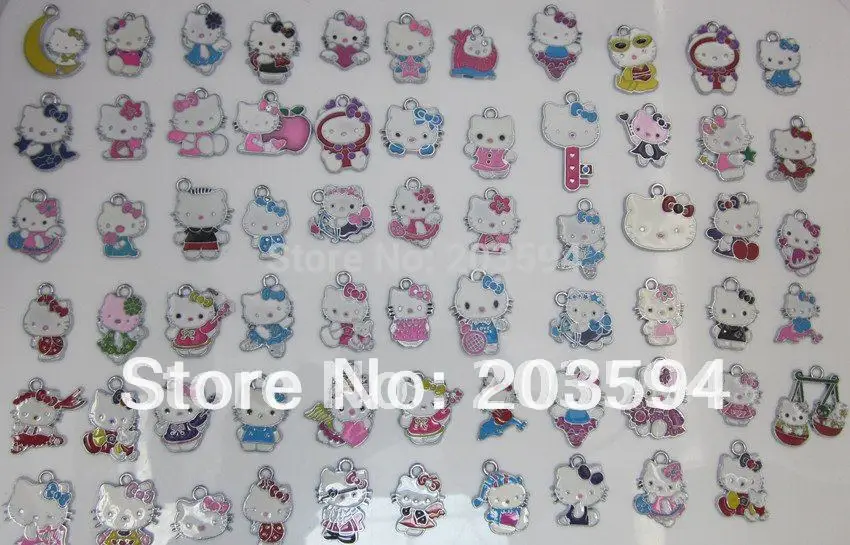 

S9374 Wholesale 100Pcs/Lots DIY Alloy Metal kT Enamel Charms