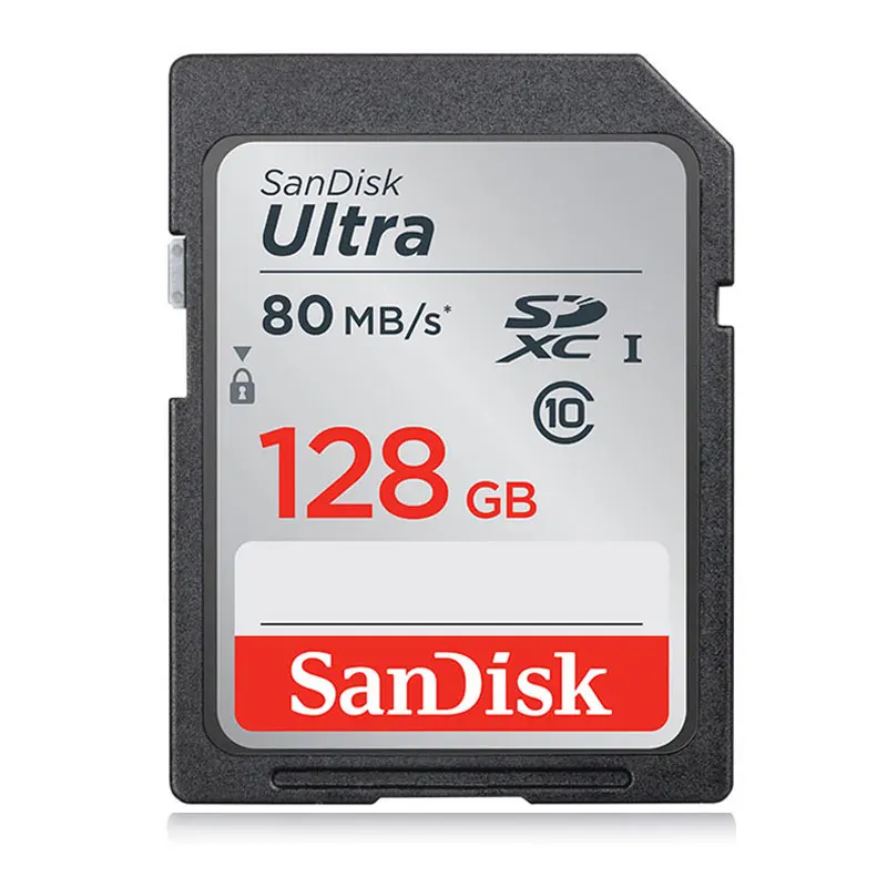 SDSDUNC-128G Sd-карта SanDisk 170 МБ для камеры 80 Мб 128 Гб 64 ГБ 32 ГБ 16 ГБ, карта памяти U3 U1 4 K, флеш-карта для камеры, флеш-карта SDXC SDHC - Емкость: SDSDUNC-128G