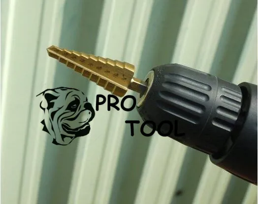 Коническое ступенчатое сверло из быстрорежущей стали 3 шт. резак по металлу и