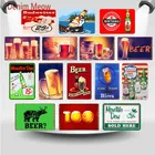 Холодные напитки Новые горячие продажи пиво Винтаж Металлический Настенный декор Ретро Железный печатный плакат Бар Паб казино металлическая жестяная вывеска художественные плакаты WY53