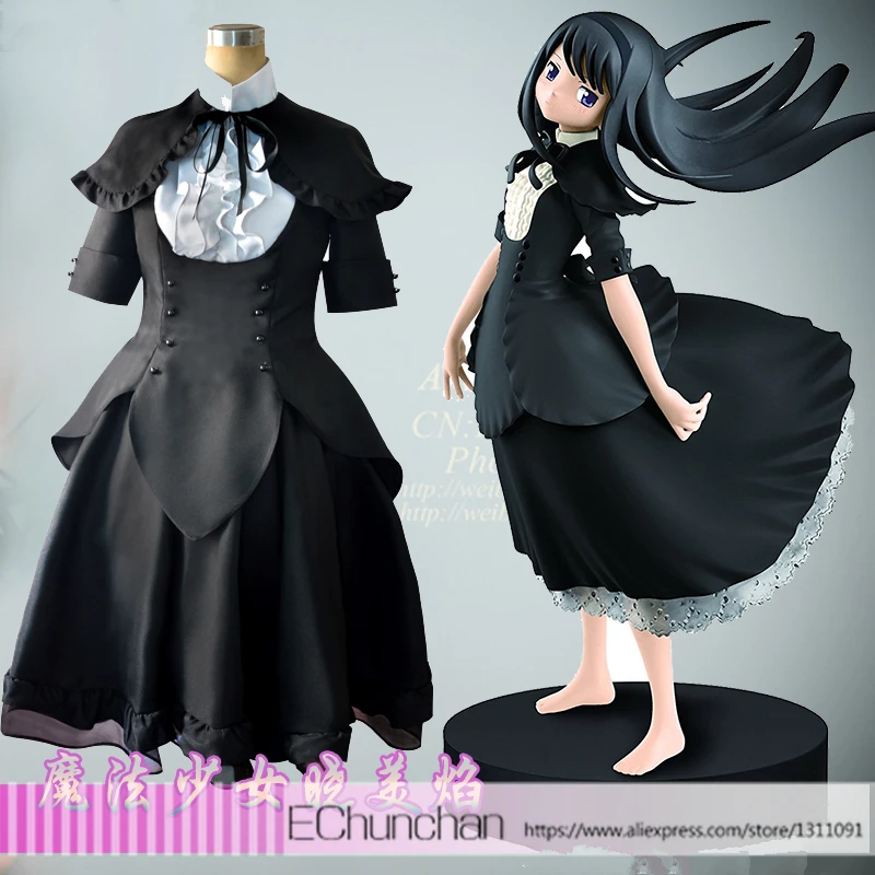 Черное платье для косплея Puella Magi Madoka Magica Homura Akemi|cosplay costume|dress cosplayhomura akemi |