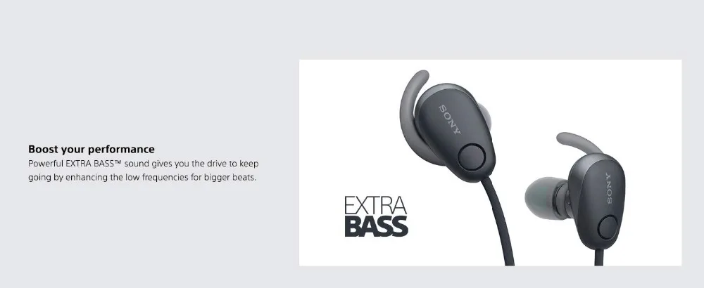 SONY WI-SP600N Беспроводные спортивные наушники с шумоподавлением с микрофоном, NFC водонепроницаемые наушники
