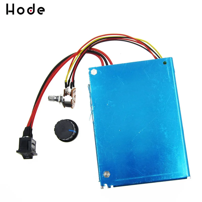 DC 12V 24V 48V 2000W макс 10 с алюминиевой крышкой 50В 40A контроллер скорости двигателя
