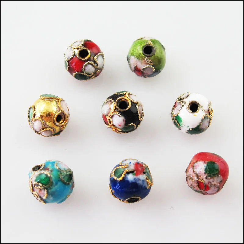 Новинка 24 шт. винтажные смешанные эмалированные круглые аксессуары из