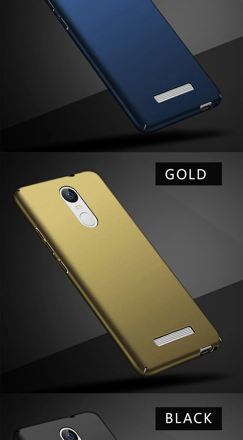 Жесткий пластиковый матовый однотонный чехол для телефона Xiaomi Redmi Note 3 Note3 Pro 150 мм чехол для Redmi Note 3 задняя крышка Note3 5,5"