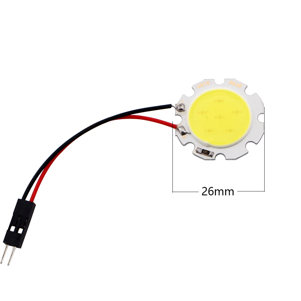 YM E-яркий 100 шт. COB 6 SMD автомобиля светодиодный светильник 12V 6 светодиодный s круглый Панель купольный светильник интерьерные светильники с T10+ переходник для фестона 120 люмен