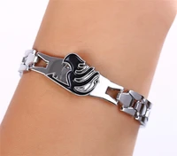 j store anime fairy tail bracelet for men metal alloy rotation bracelets stainless steel bangle pulsera hombre jewelry