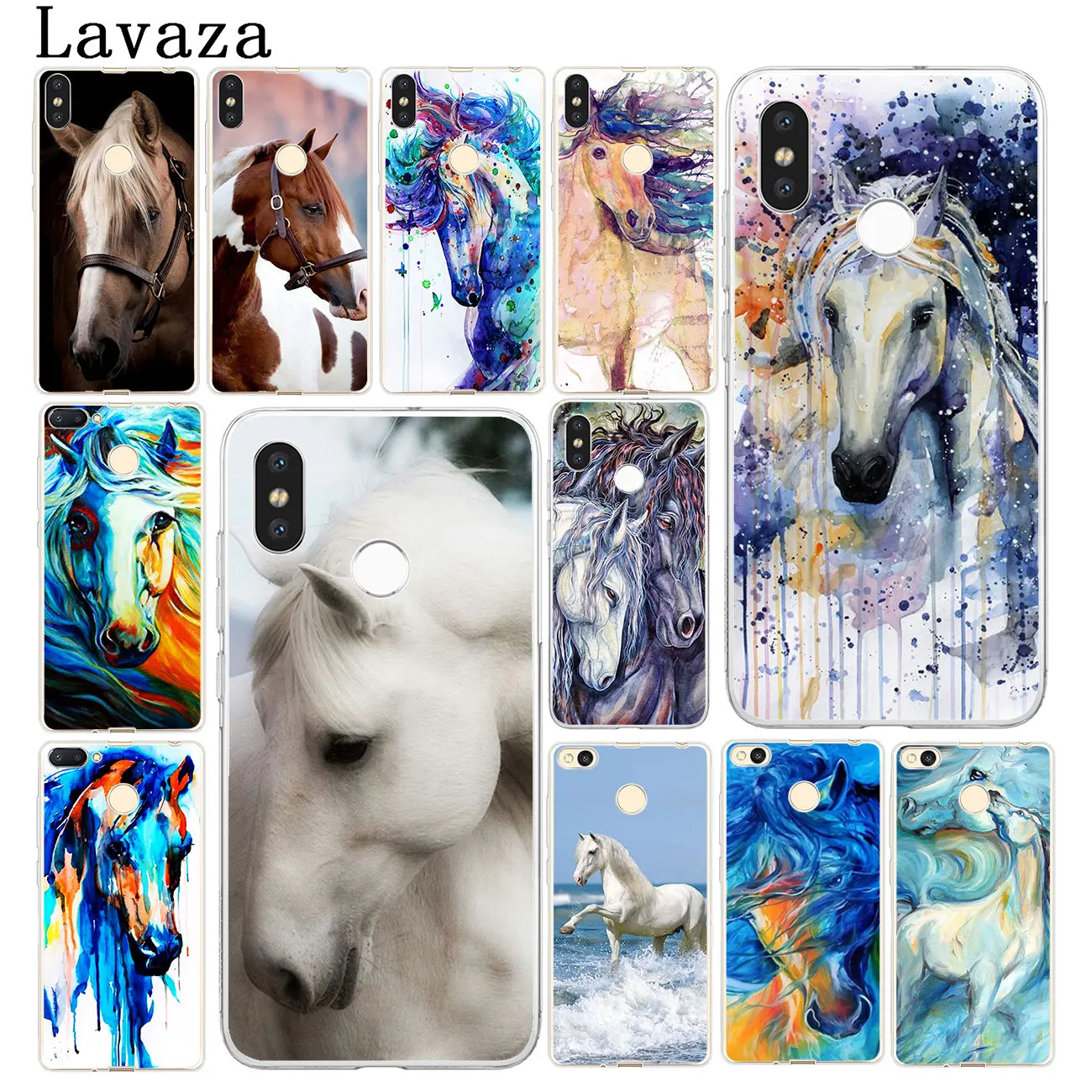 Чехол для телефона Lavaza акварель лошадь бег Xiaomi 9 9T A3 PRO CC9 CC9E 8 A2 Lite SE A1 pocophone f1 6 6X 5S 5X